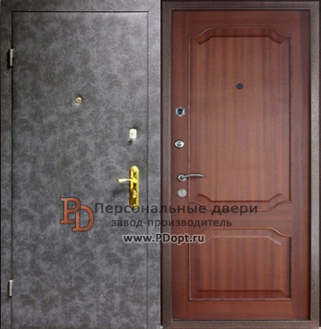 Простая входная дверь дачный вариант В-017