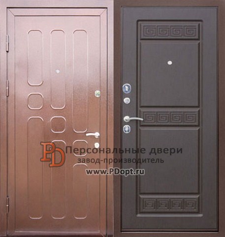Металлическая двери с порошковым напылением П-015