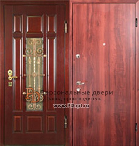 Дверь входная со стеклопакетом С-006
